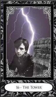 The Tower - New Wave 1980s Tarot - Amanda Lee Stilwell