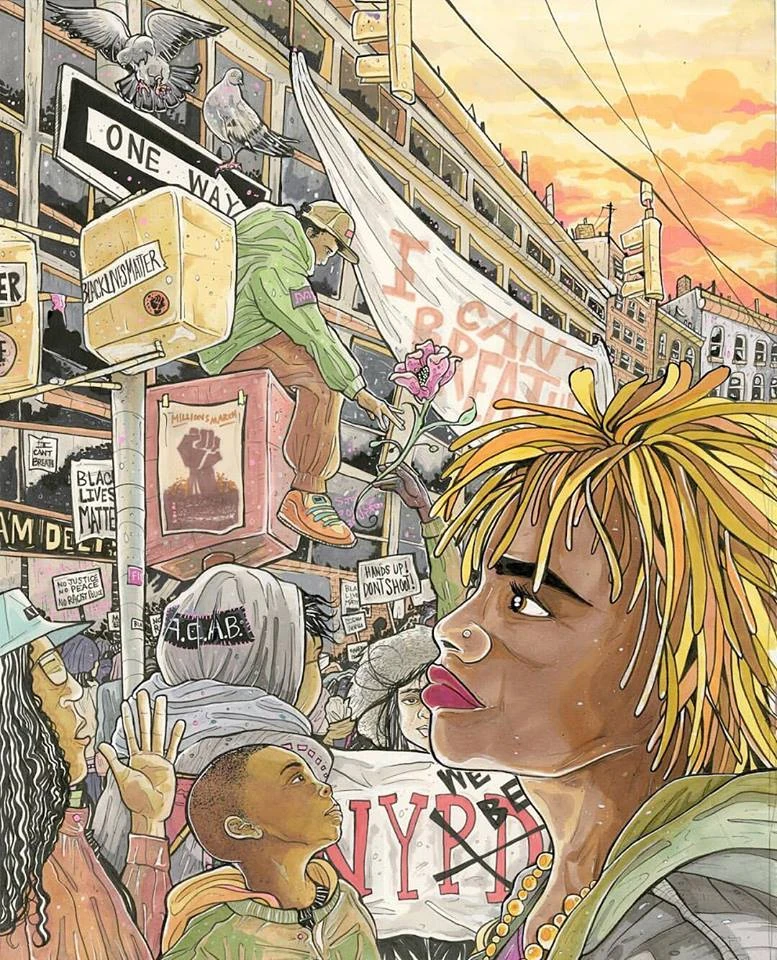 Judgment card artwork from the Next World Tarot deck by Cristy C. Road