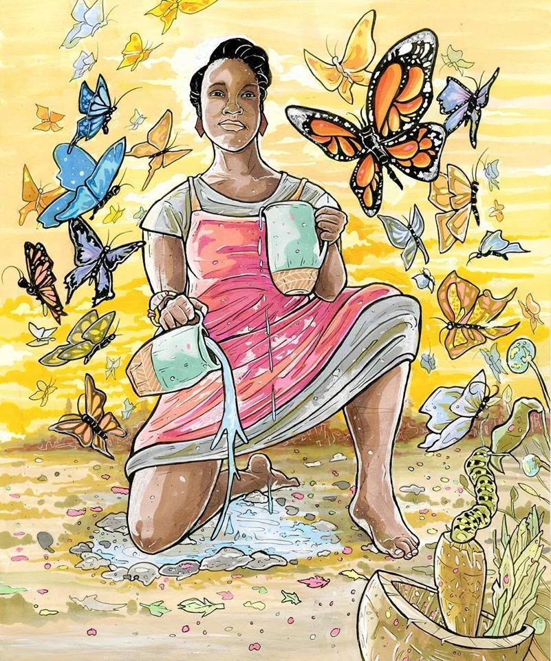 The Star card artwork from the Next World Tarot deck by Cristy C. Road