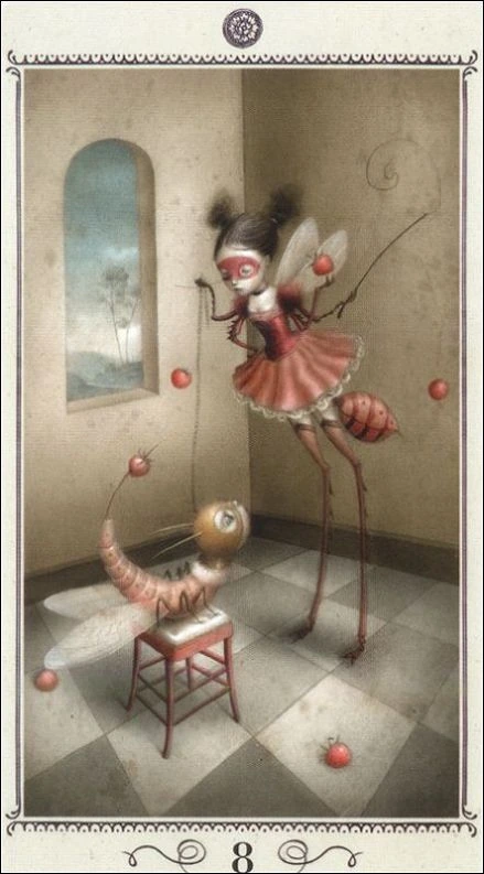 Eight of Pentacles - Nicoletta Ceccoli Tarot - Nicoletta Ceccoli