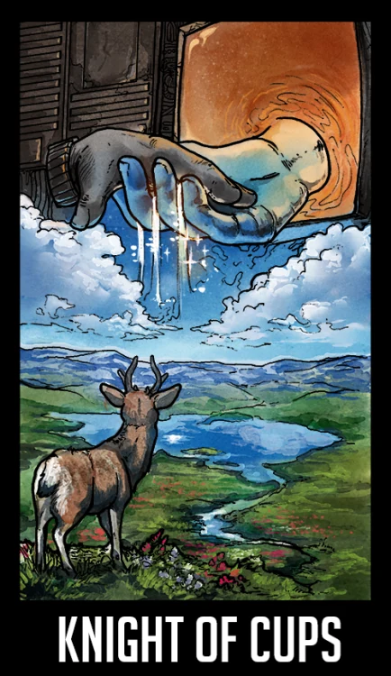 Knight of Cups - Welcome to Night Vale Tarot - Jay Holloway