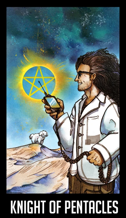 Knight of Pentacles - Welcome to Night Vale Tarot - Jay Holloway