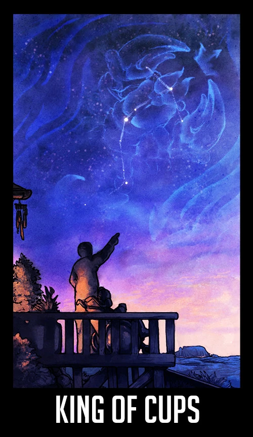 King of Cups — Welcome to Night Vale Tarot by Jay Holloway