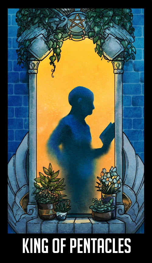 King of Pentacles — Welcome to Night Vale Tarot by Jay Holloway