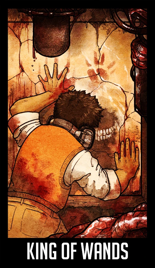 King of Wands — Welcome to Night Vale Tarot by Jay Holloway