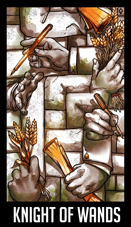 Knight of Wands — Welcome to Night Vale Tarot by Jay Holloway