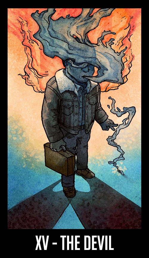 The Devil — Welcome to Night Vale Tarot by Jay Holloway