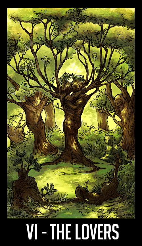 The Lovers — Welcome to Night Vale Tarot by Jay Holloway
