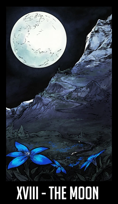 The Moon from the Welcome to Night Vale Tarot by Jay Holloway