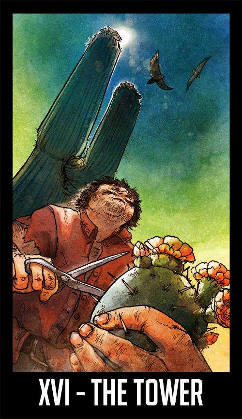 The Tower — Welcome to Night Vale Tarot by Jay Holloway