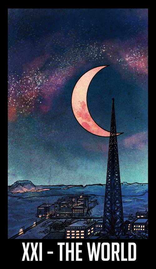 The World — Welcome to Night Vale Tarot by Jay Holloway