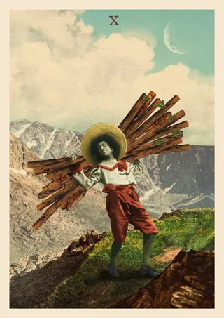 Dez de Paus - Nosotras Tarot - Tarot Deck by Elisa Riemer and Paula Mariá Riemer