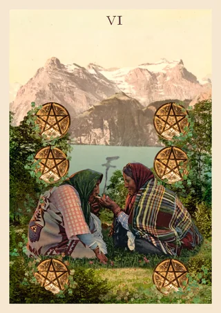 Seis de Ouros - Nosotras Tarot - Tarot Deck by Elisa Riemer and Paula Mariá Riemer