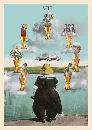Sete de Copas - Nosotras Tarot - Tarot Deck by Elisa Riemer and Paula Mariá Riemer