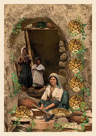 Sete de Ouros - Nosotras Tarot - Tarot Deck by Elisa Riemer and Paula Mariá Riemer