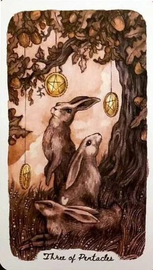 Four of Pentacles - Oak, Ash & Thorn Tarot - Adam Oehlers