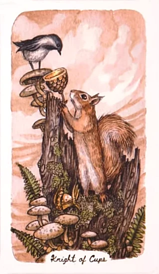 Knight of Cups - Oak, Ash & Thorn Tarot - Adam Oehlers