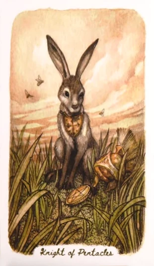 Knight of Pentacles - Oak, Ash & Thorn Tarot - Adam Oehlers