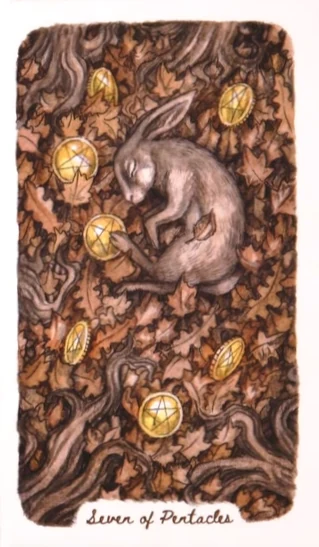 Seven of Pentacles - Oak, Ash & Thorn Tarot - Adam Oehlers