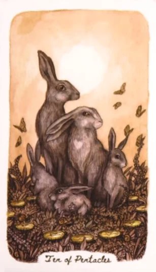 Ten of Pentacles - Oak, Ash & Thorn Tarot - Adam Oehlers