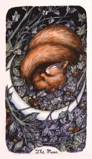 The Moon - Oak, Ash & Thorn Tarot - Adam Oehlers