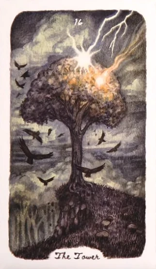 The Tower - Oak, Ash & Thorn Tarot - Adam Oehlers