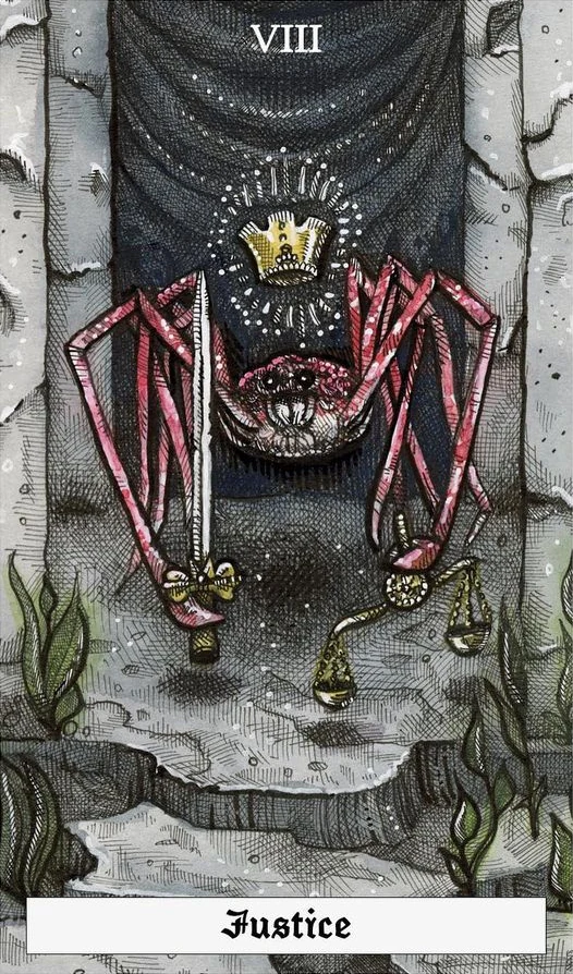 Justice - The Ocean Tarot Deck - Taylor Hultquist-Todd