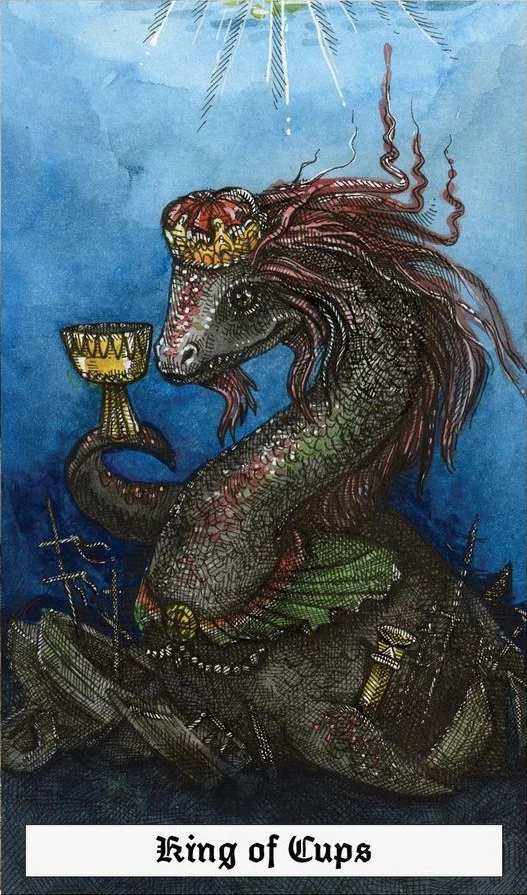 King of Cups - The Ocean Tarot Deck - Taylor Hultquist-Todd