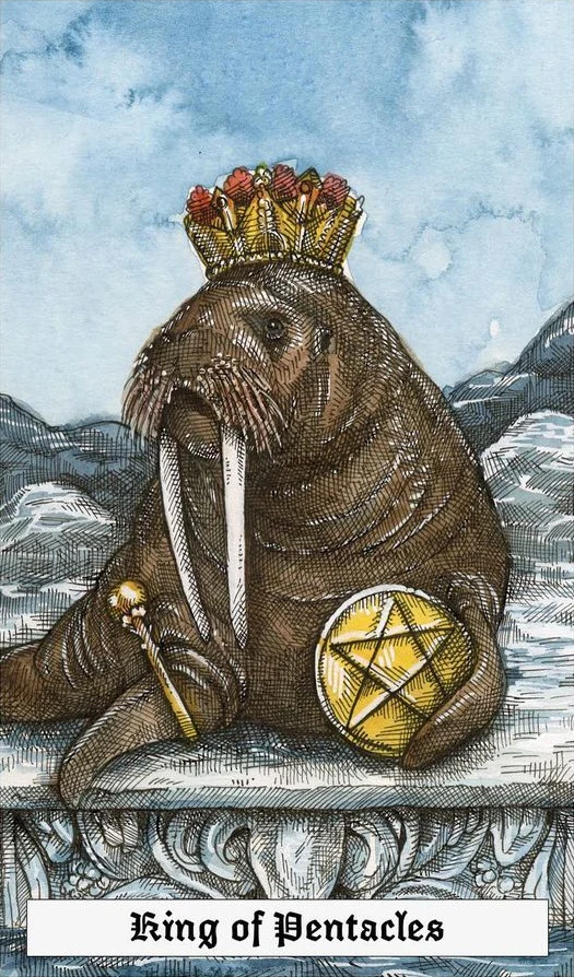 King of Pentacles - The Ocean Tarot Deck - Taylor Hultquist-Todd