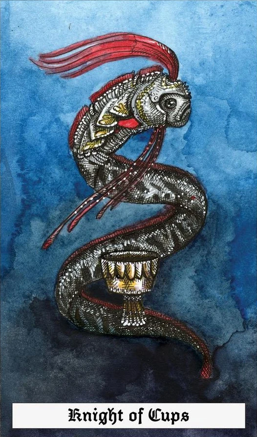 Knight of Cups - The Ocean Tarot Deck - Taylor Hultquist-Todd