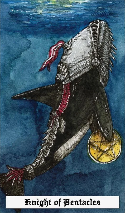 Knight of Pentacles - The Ocean Tarot Deck - Taylor Hultquist-Todd