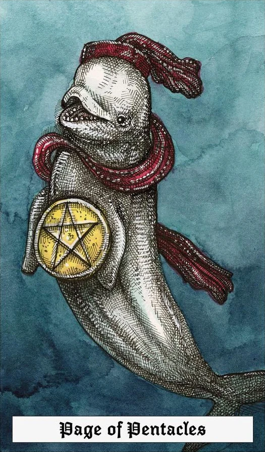 Page of Pentacles - The Ocean Tarot Deck - Taylor Hultquist-Todd