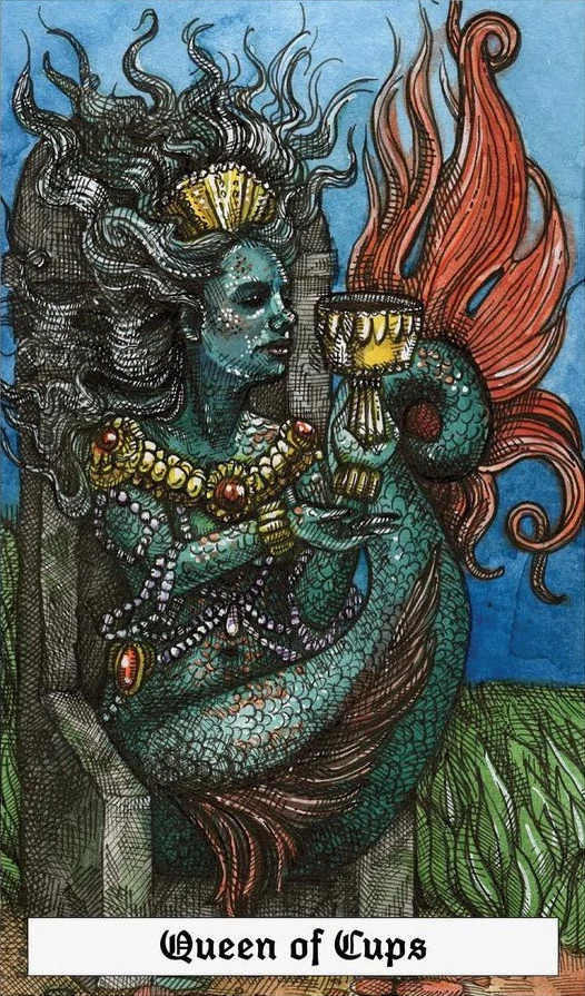 Queen of Cups - The Ocean Tarot Deck - Taylor Hultquist-Todd