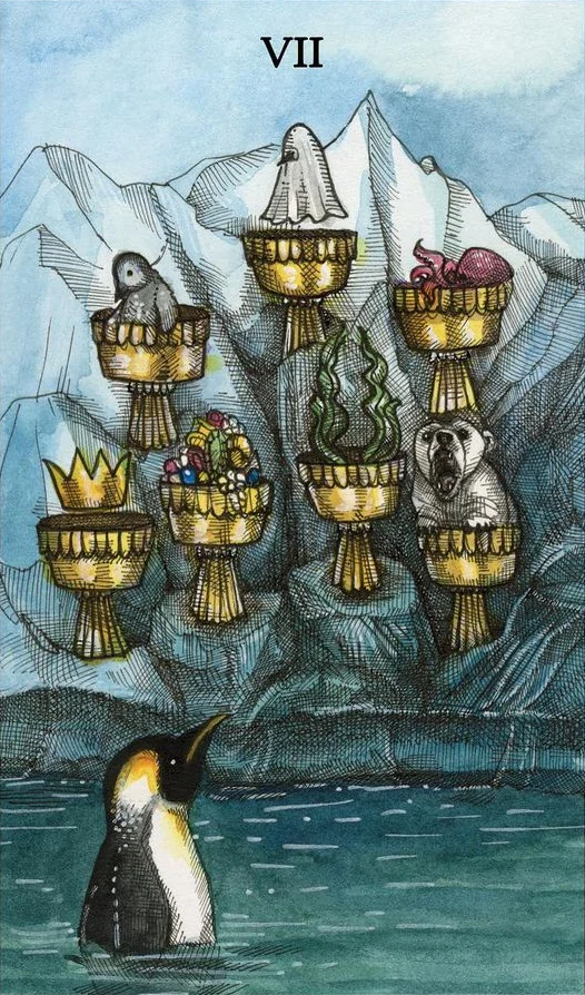Seven of Cups - The Ocean Tarot Deck - Taylor Hultquist-Todd