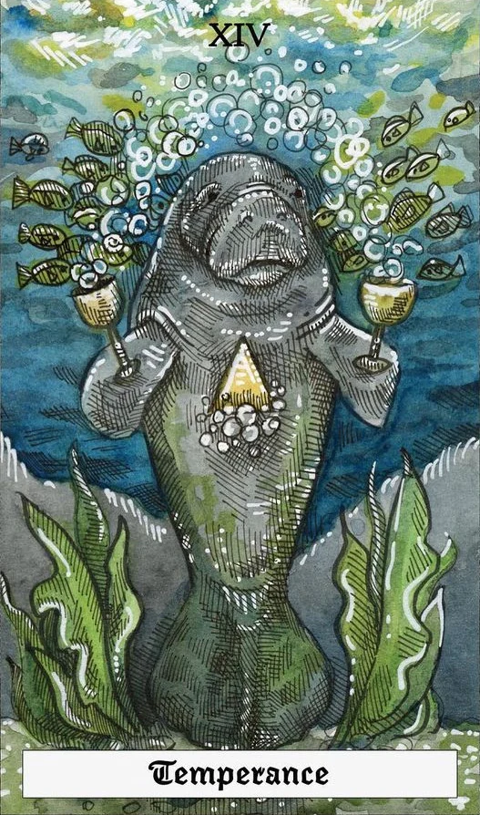 Temperance - The Ocean Tarot Deck - Taylor Hultquist-Todd