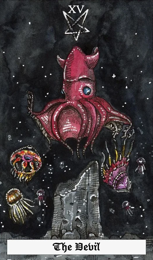 The Devil - The Ocean Tarot Deck - Taylor Hultquist-Todd