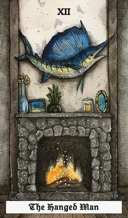 The Hanged Man - The Ocean Tarot Deck - Taylor Hultquist-Todd