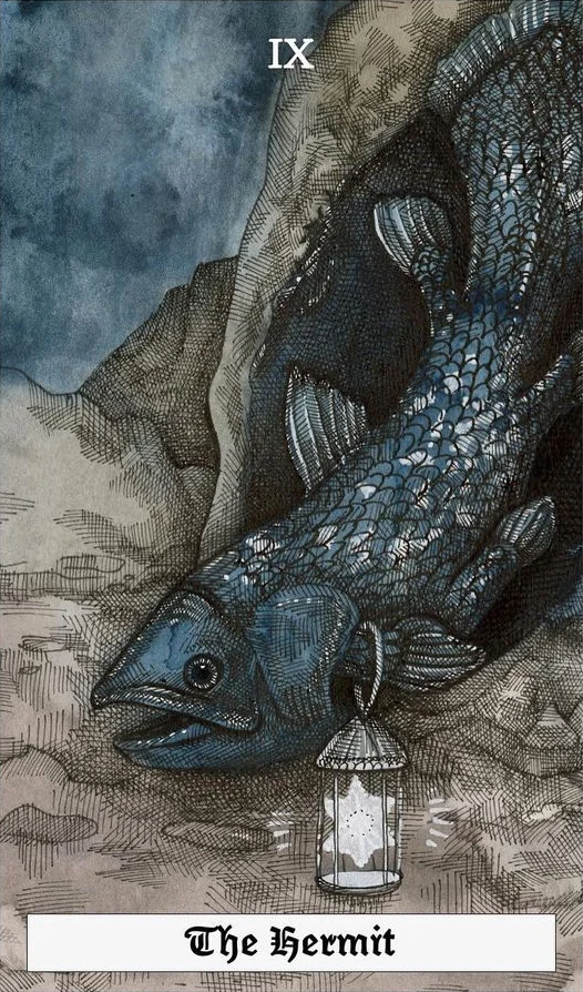 The Hermit - The Ocean Tarot Deck - Taylor Hultquist-Todd