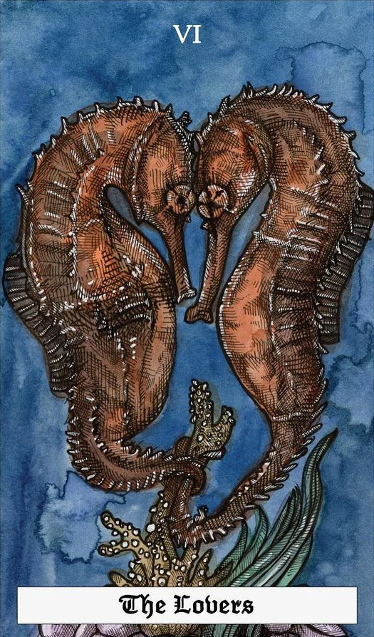 The Lovers - The Ocean Tarot Deck - Taylor Hultquist-Todd