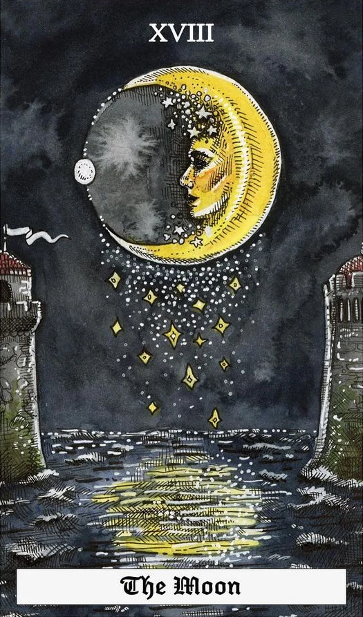 The Moon - The Ocean Tarot Deck - Taylor Hultquist-Todd
