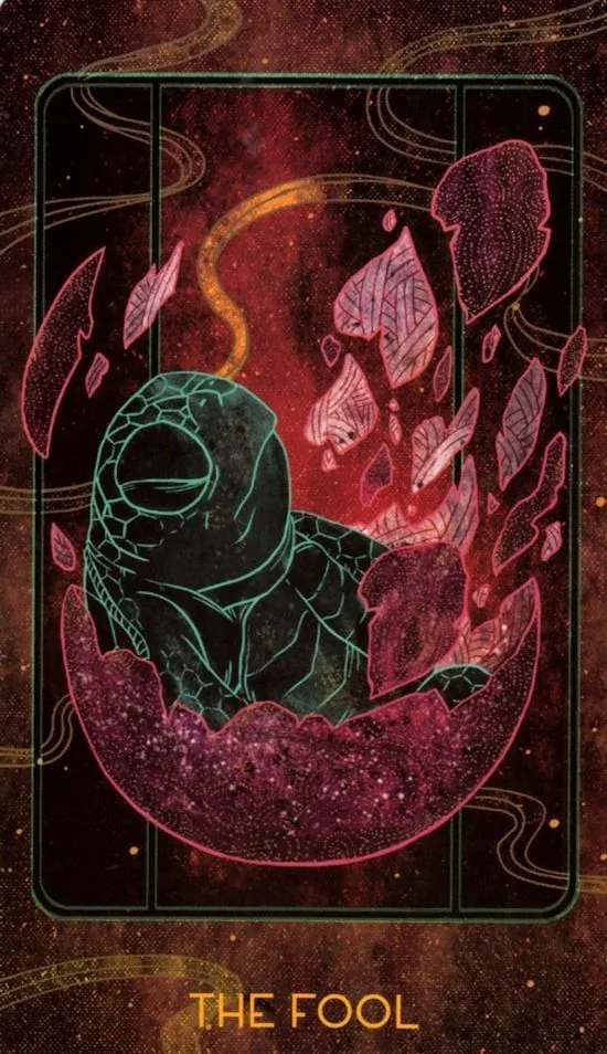 The Fool - Oriens Animal Tarot card The Fool card from the Oriens Animal Tarot deck