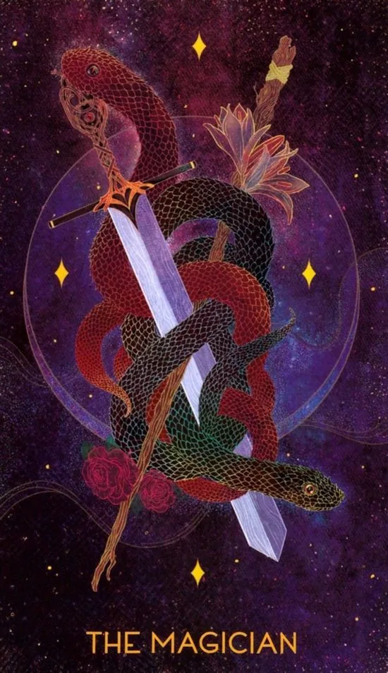 The Magician - Oriens Animal Tarot card The Magician card from the Oriens Animal Tarot deck