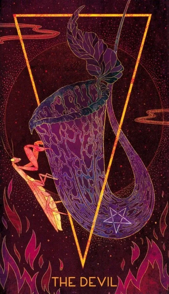 The Devil - Oriens Animal Tarot card The Devil card from the Oriens Animal Tarot deck
