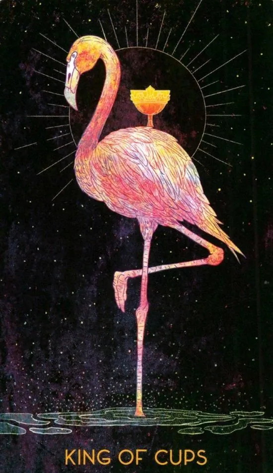 King of Cups card from the Oriens Animal Tarot deck