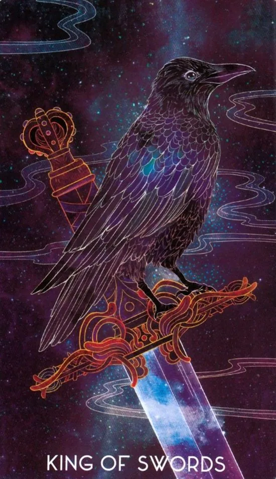King of Swords card from the Oriens Animal Tarot deck
