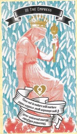 The Empress card from Madam Clara Sees All Tarot by Rick Pomer