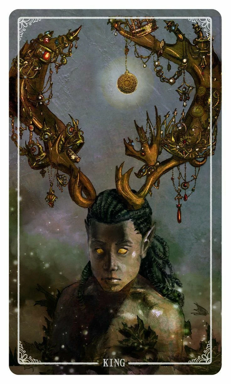 King of Coins - Ostara Tarot - Molly Applejohn, Eden Cooke, Krista Gibbard, and Julia Iredale