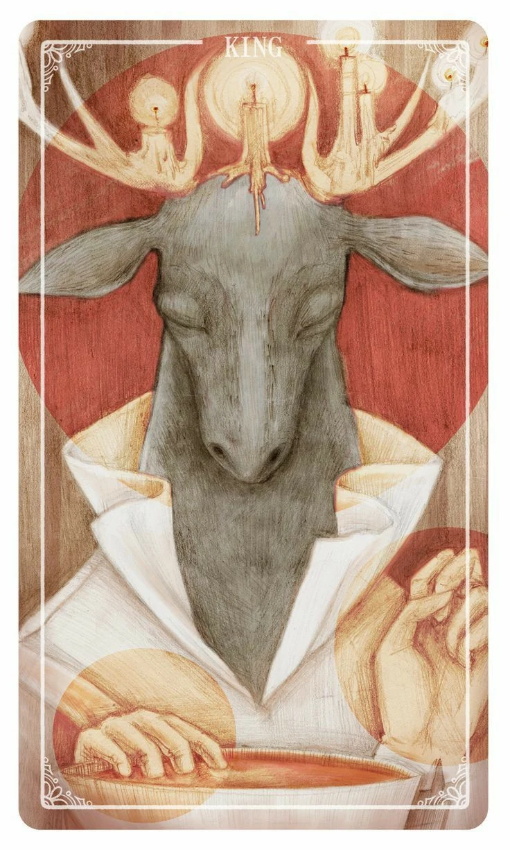 King of Cups - Ostara Tarot - Molly Applejohn, Eden Cooke, Krista Gibbard, and Julia Iredale