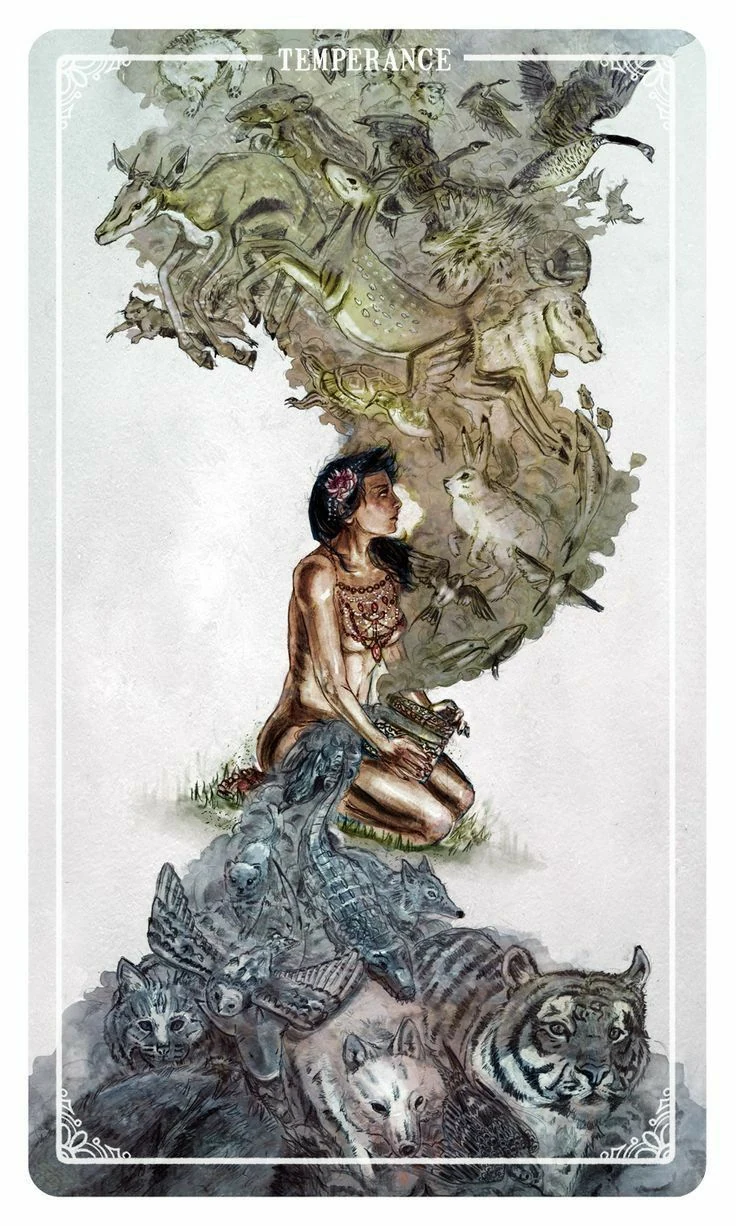 Temperance - Ostara Tarot - Molly Applejohn, Eden Cooke, Krista Gibbard, and Julia Iredale