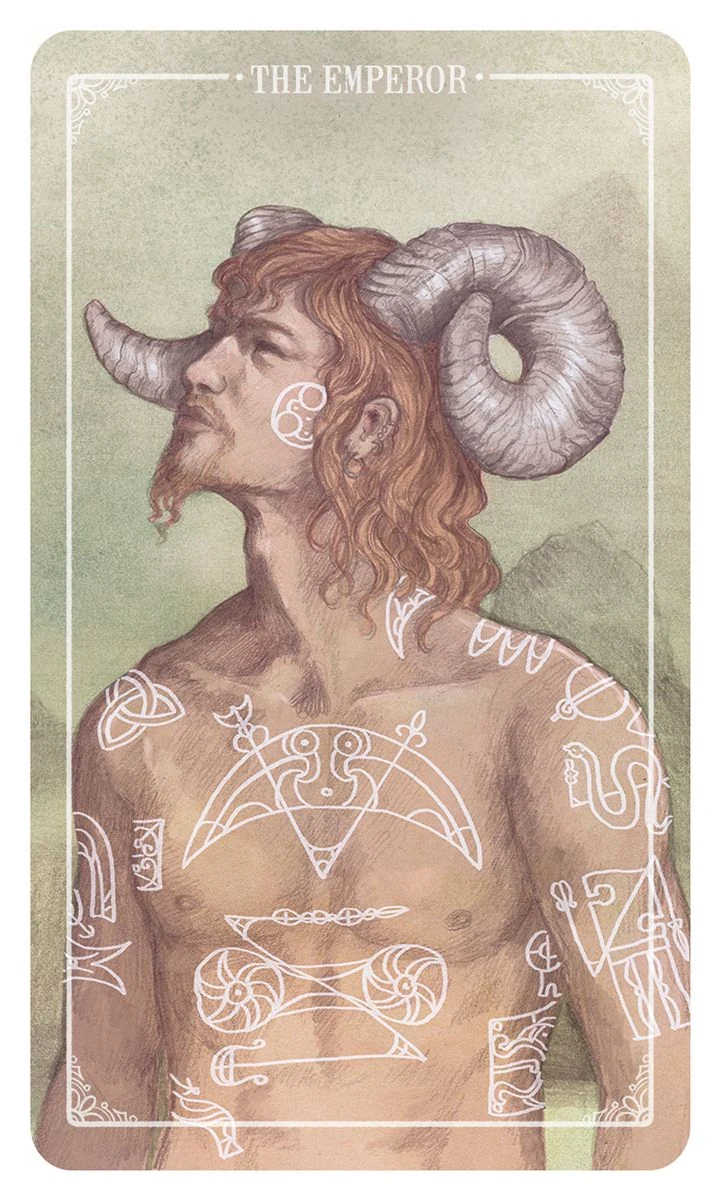The Emperor - Ostara Tarot - Molly Applejohn, Eden Cooke, Krista Gibbard, and Julia Iredale